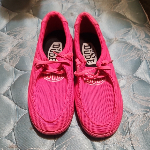 Hey Dude Shoes - Hey Dude Women's Pink Casual Shoes